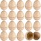 18 Pcs DIY Paper Mache Easter Eggs, Easter Craft Supplies Blank Paper Eggs for Crafts Decorating Fillable Paint Your Own Eggs for Easter Party Ornaments